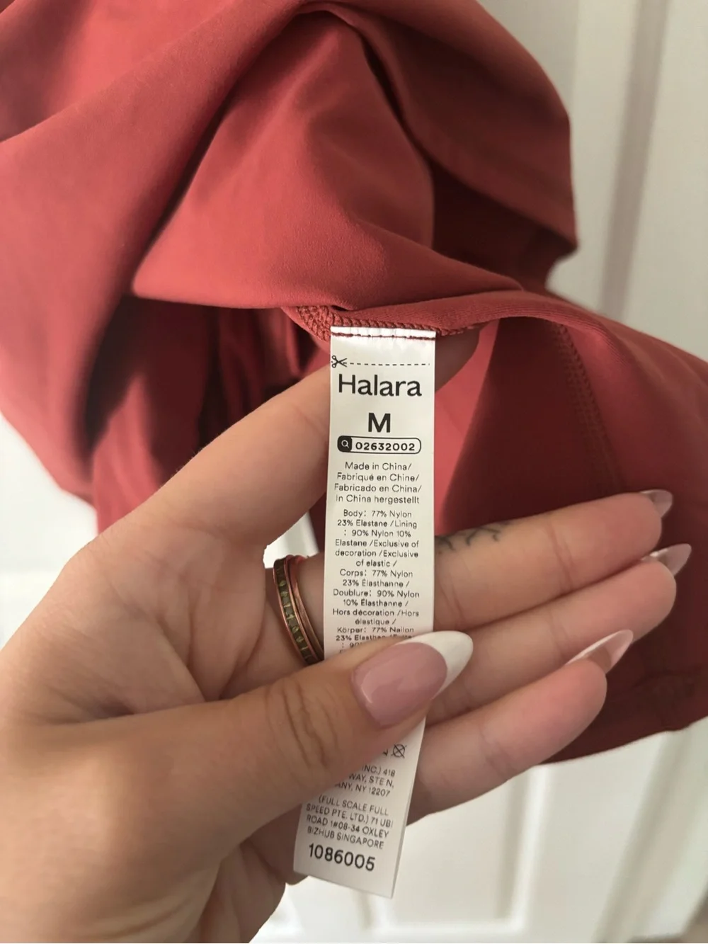 NWT Halara SoftlyZero Plush Athletic Dress w/ Pockets - Rust Red - Size M - Picture 7 of 8
